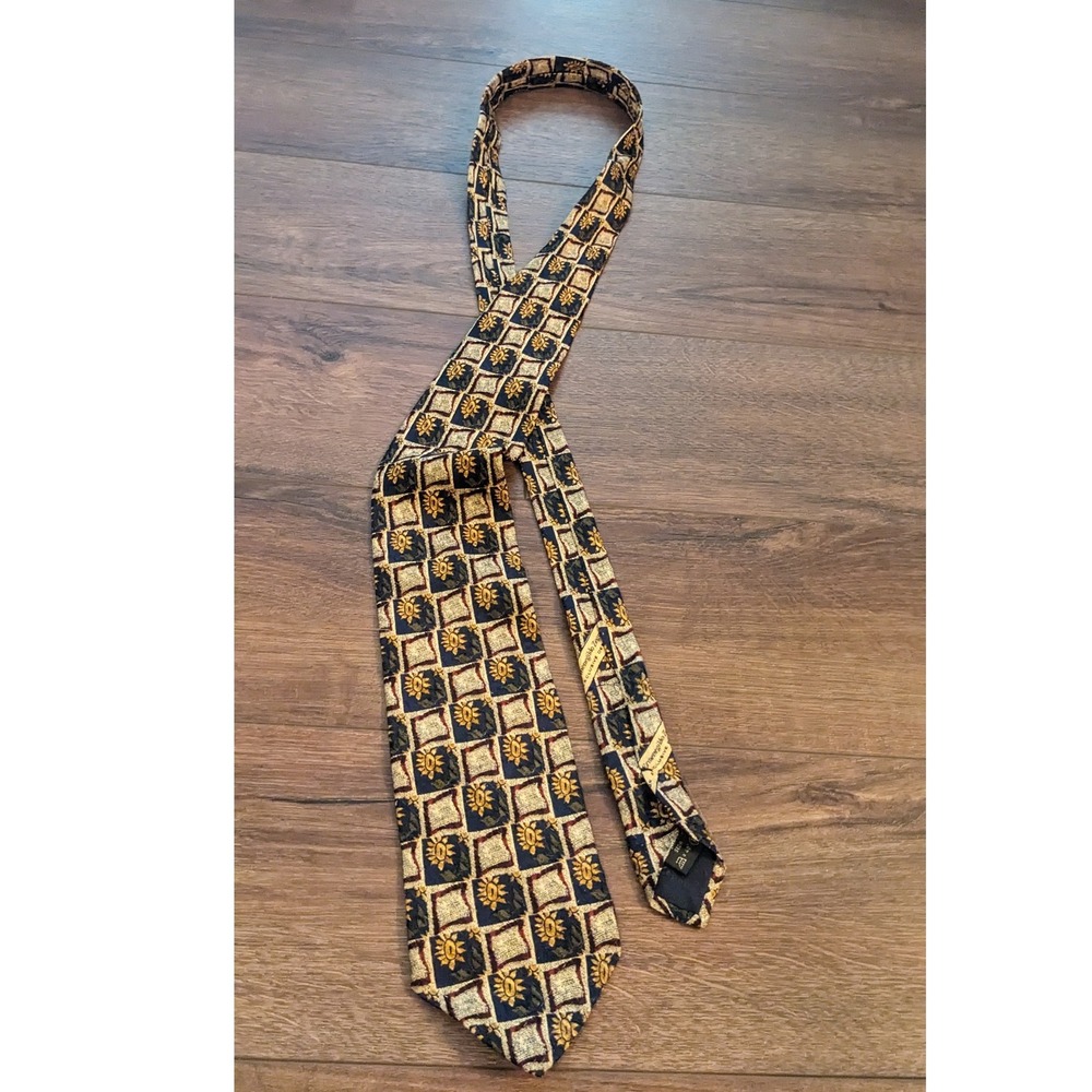 Ermenegildo Zegna Silk Necktie Designer Patterned Business Casual‎
